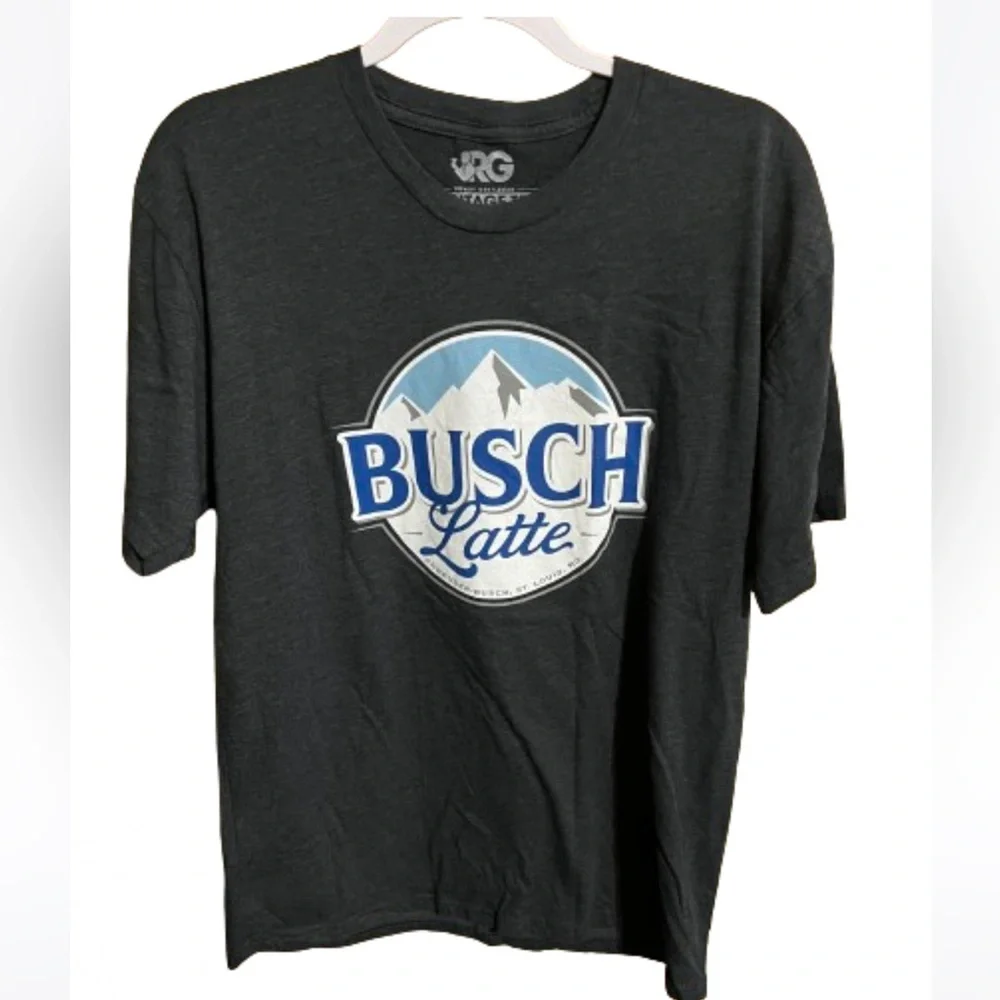 Rowdy Gentleman Vintage Gray Busch Latte SS Tee Shirt Size L Casual Lightweight - Picture 1 of 6